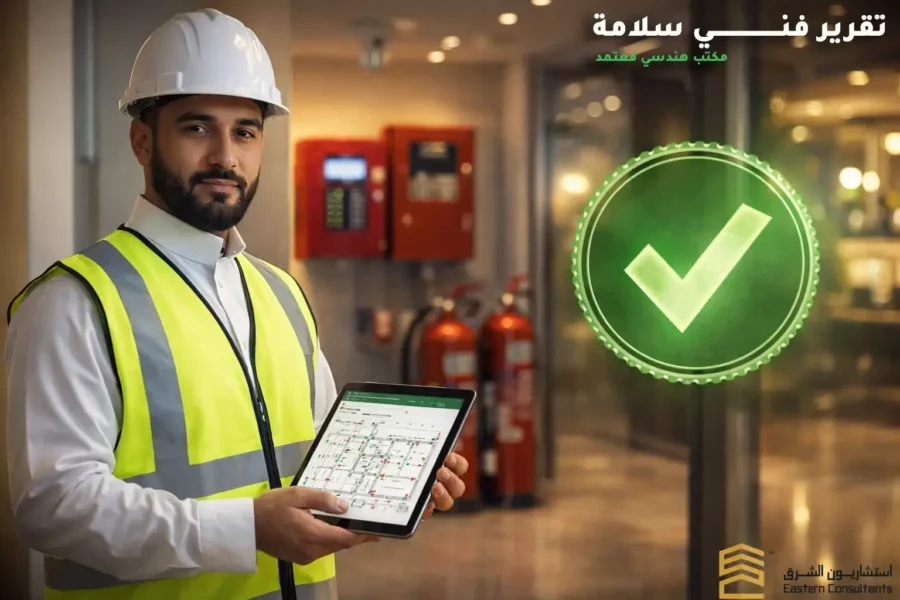 تقرير سلامة من مكتب هندسي معتمد  – أنجز رخصتك فورياً